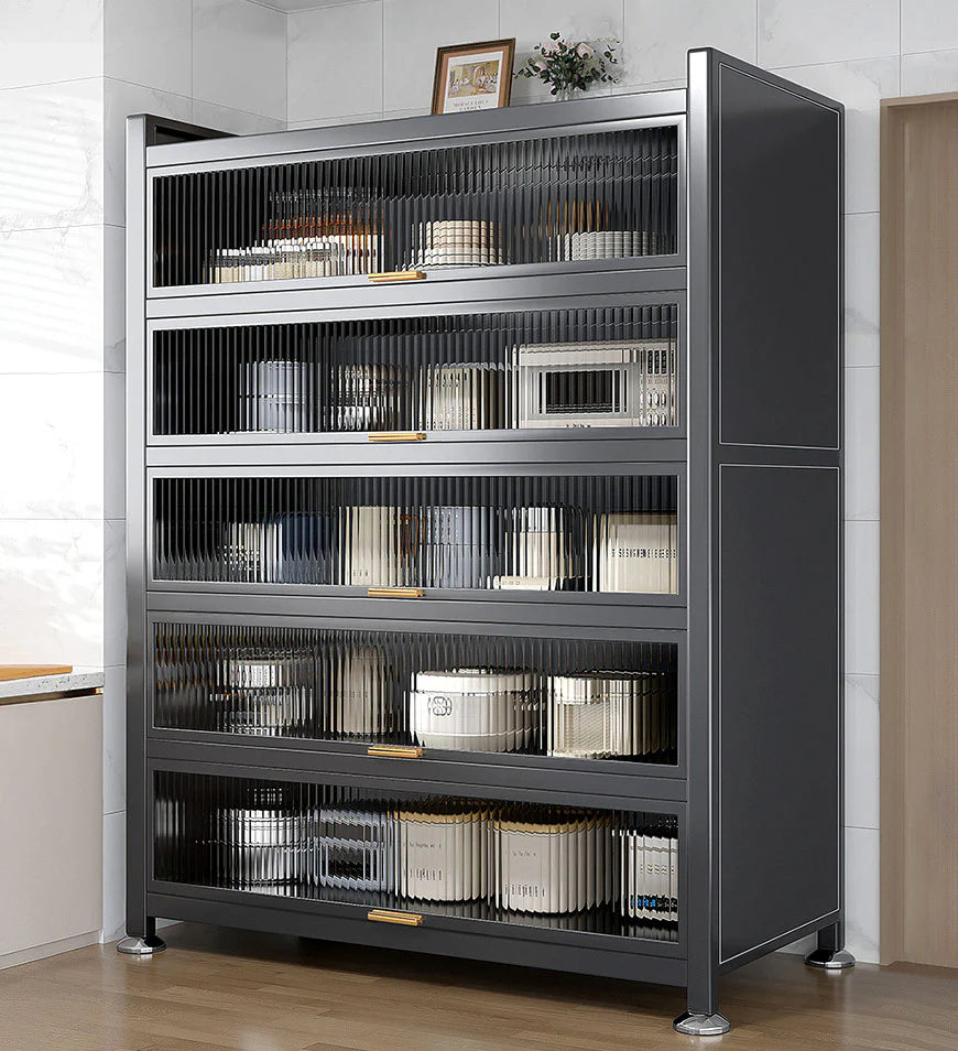 Armoire de rangement de cuisine en métal à 6 niveaux F118