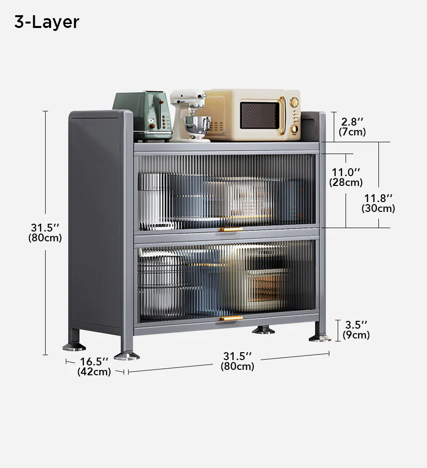 Armoire de rangement de cuisine en métal à 6 niveaux F118