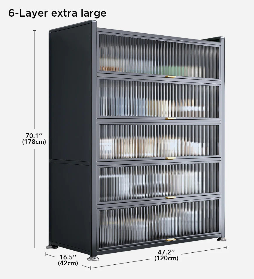 Armoire de rangement de cuisine en métal à 6 niveaux F118