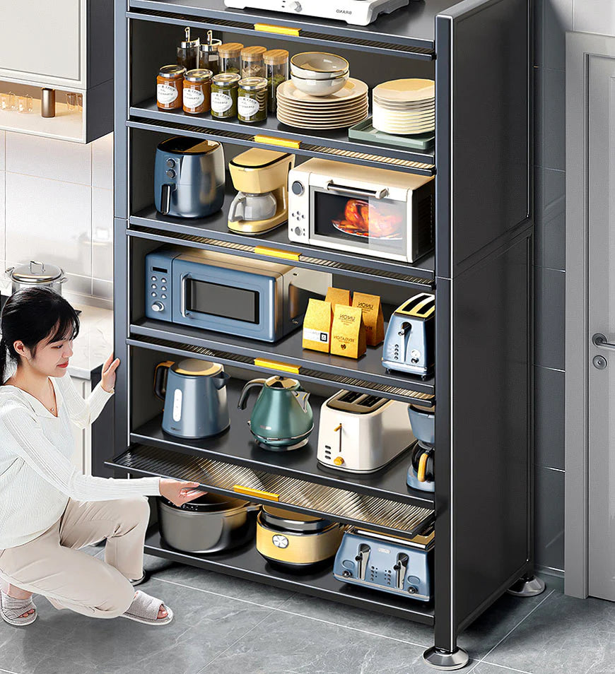 Armoire de rangement de cuisine en métal à 6 niveaux F118