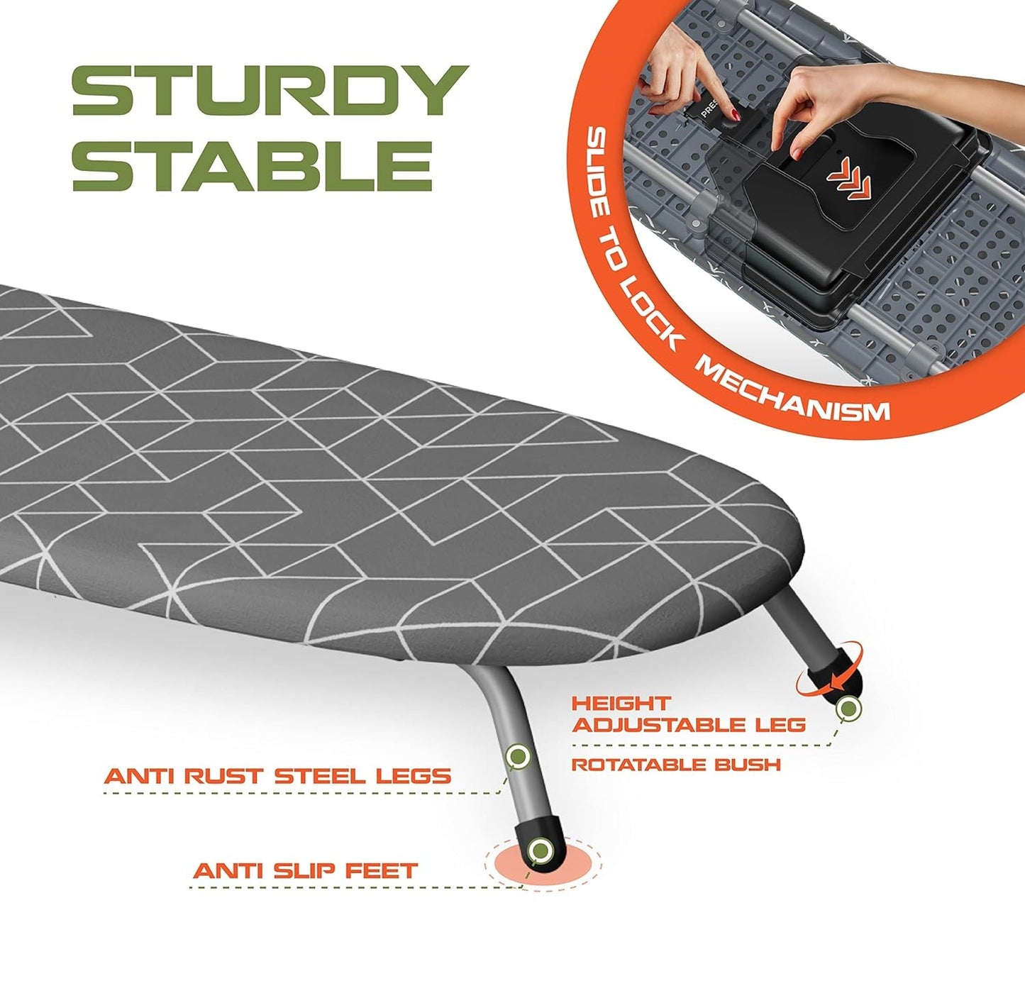 Compact Folding Tabletop Ironing Board