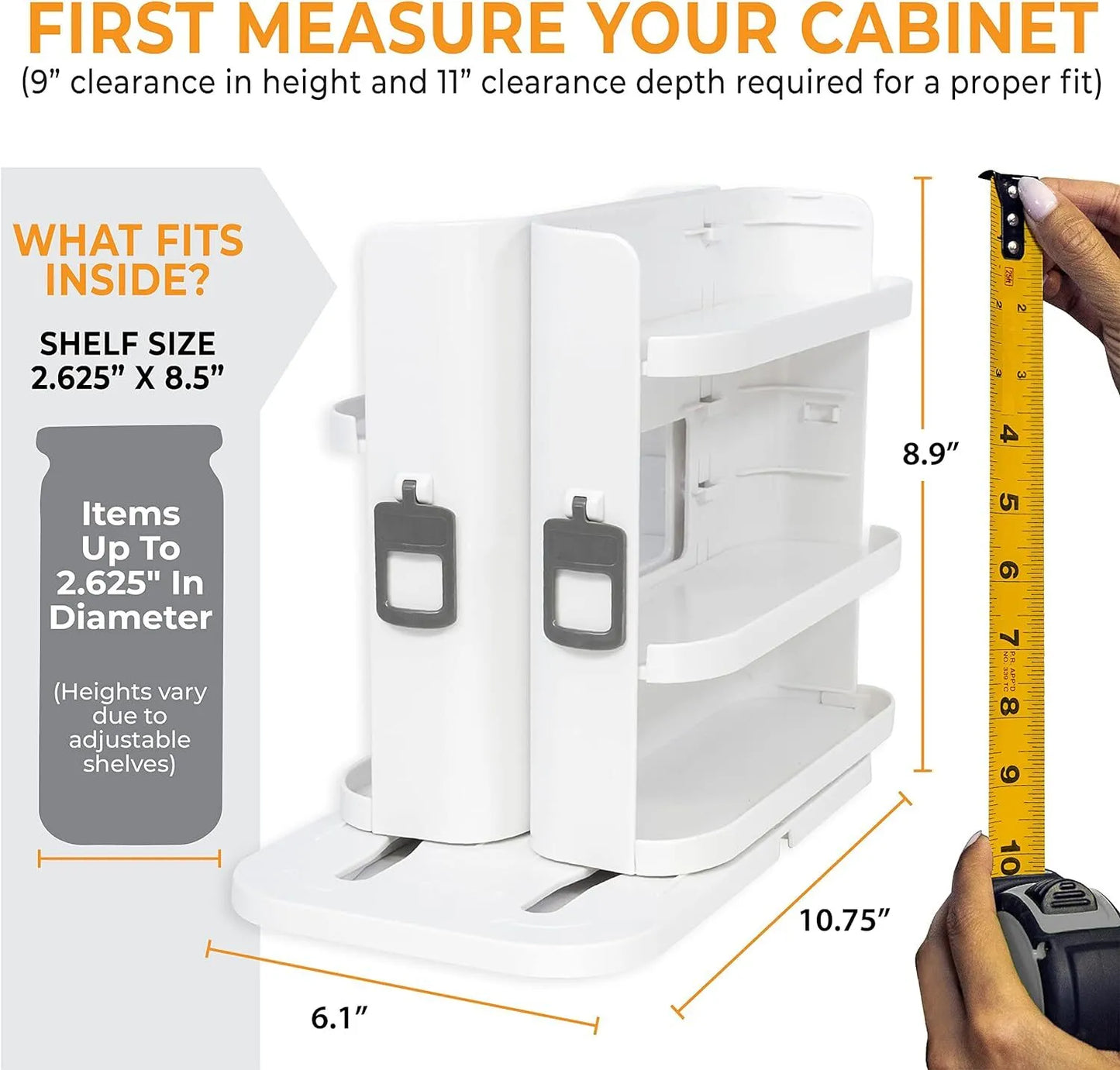 Sliding and rotating condiment organizer