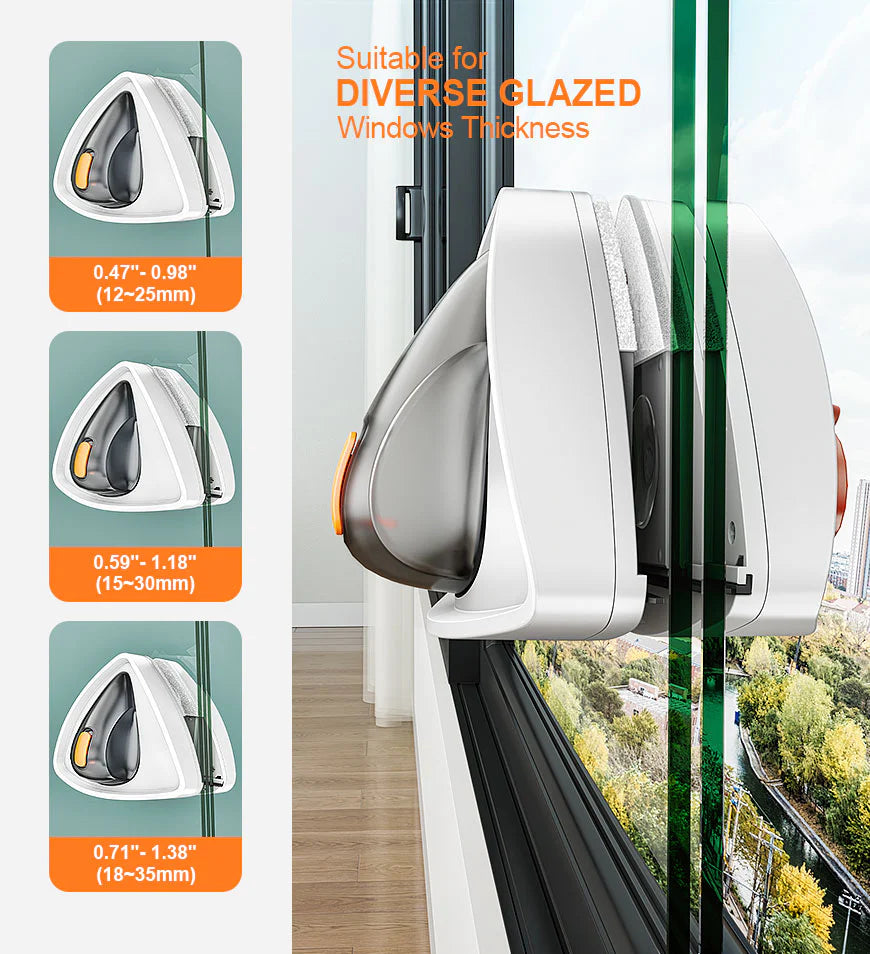 No Drop Double-Sided Magnetic Window Cleaner