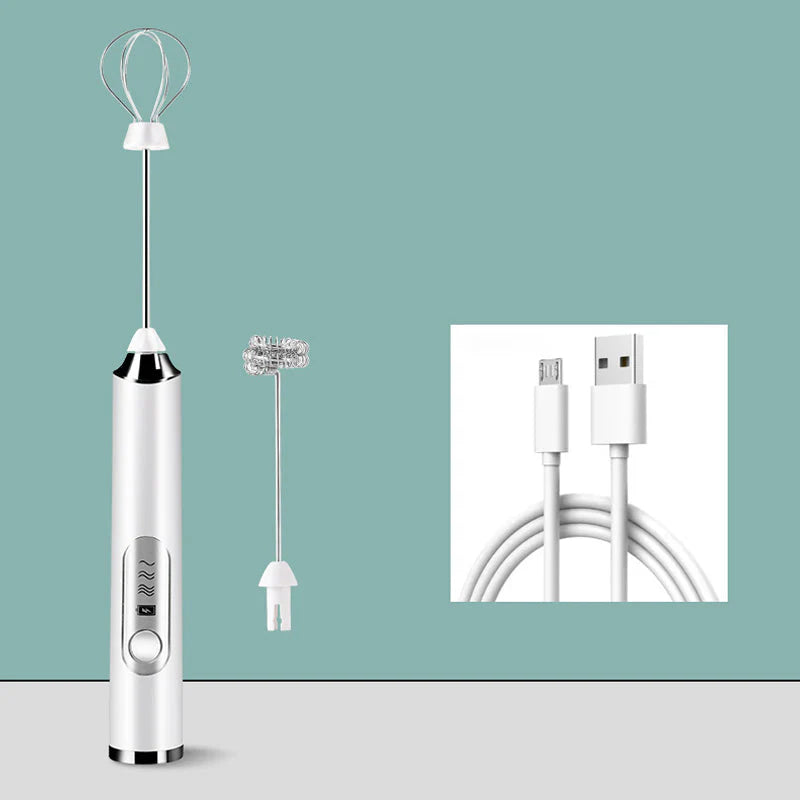 Mini Portable Electric Frother Set